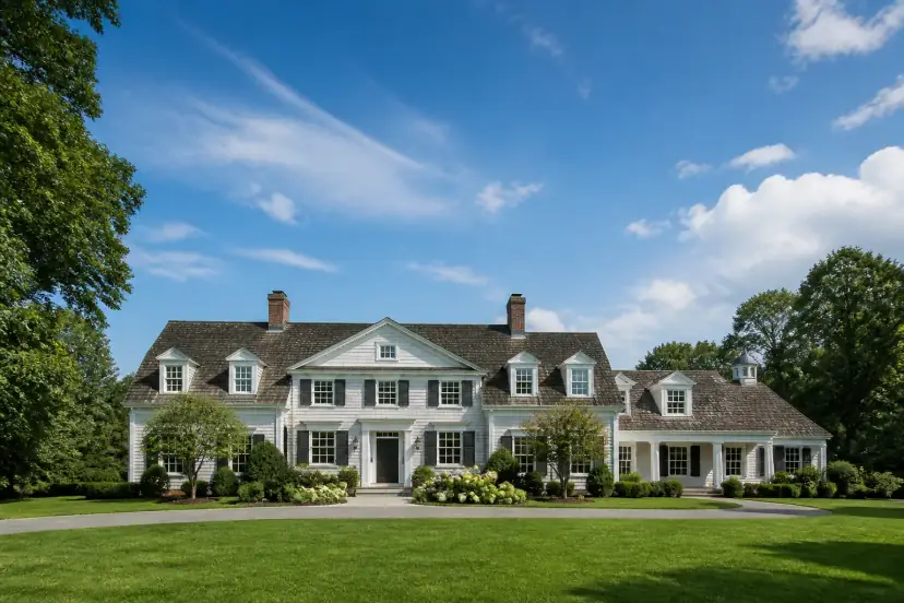 Classic home with a for-sale sense of discovery under open sky